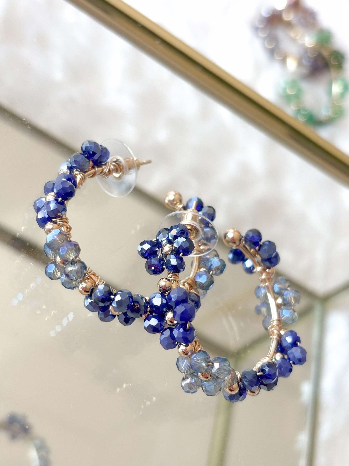 Pearly Flowery Earrings
