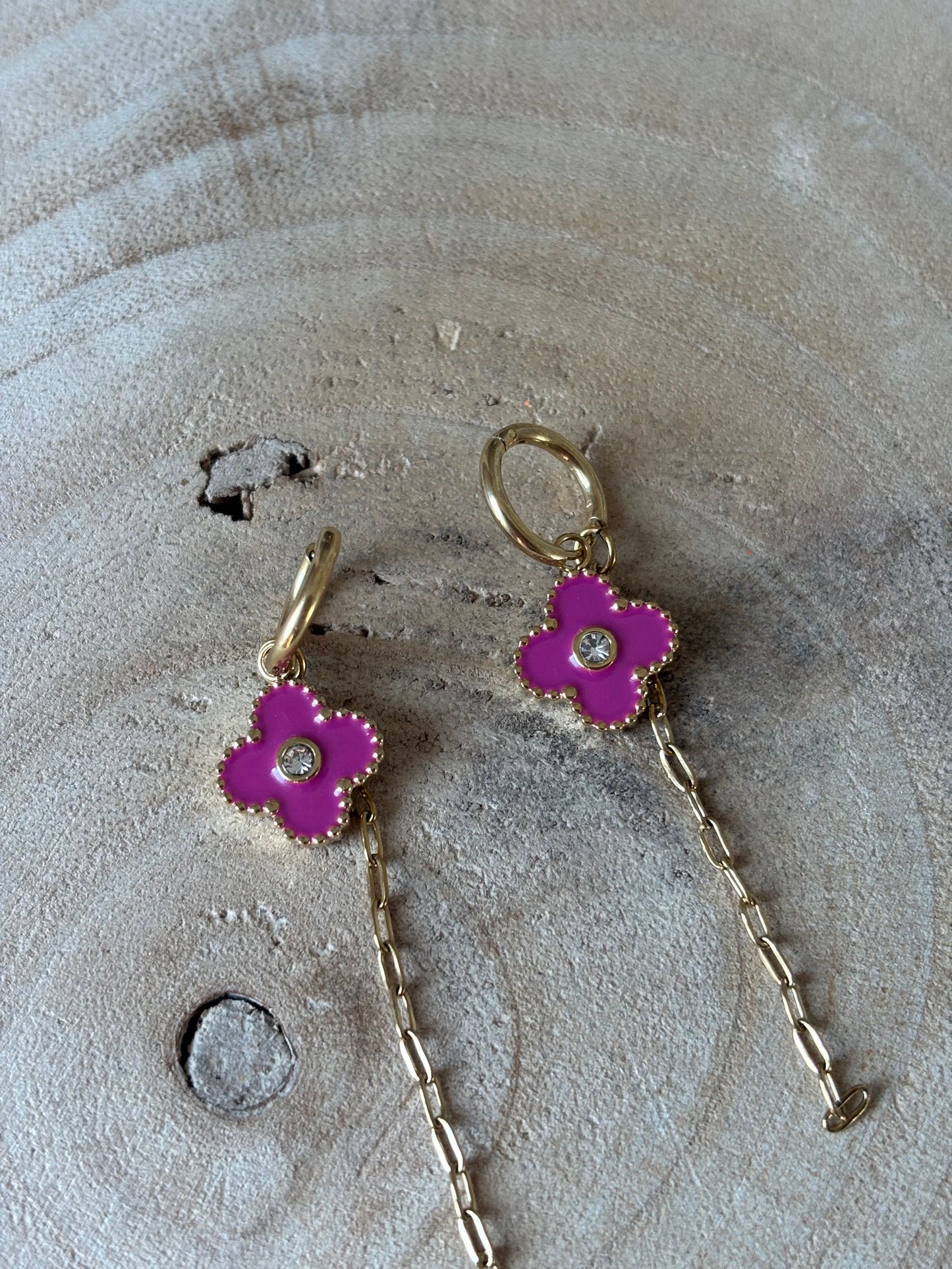 Long Purple earrings