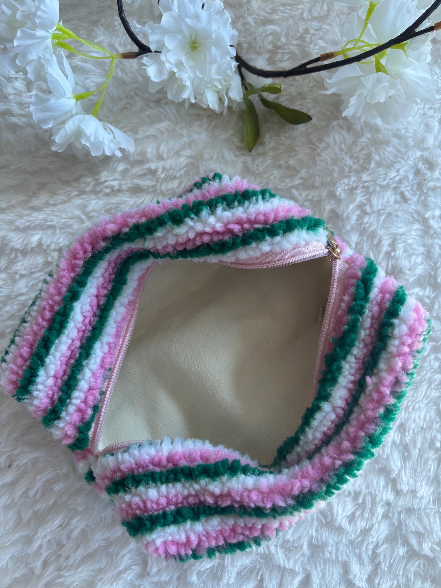 Toilettas green/pink