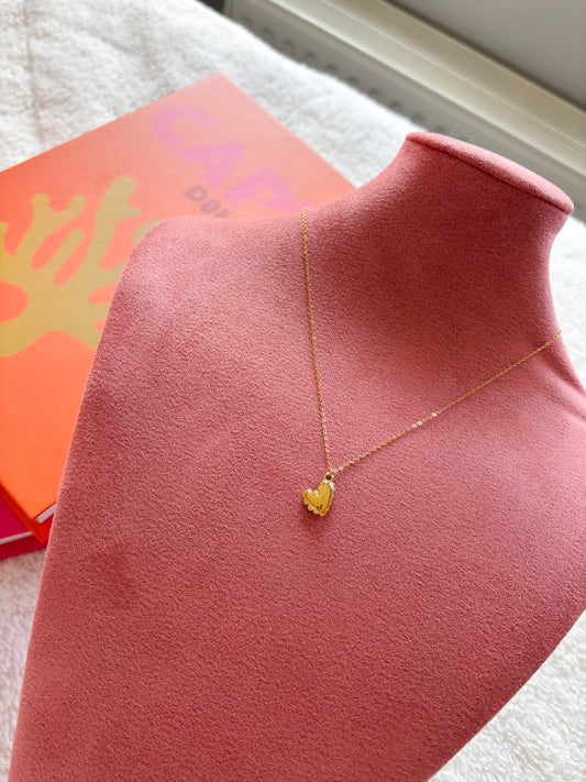 Balloon necklace gold