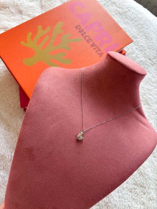 Balloon necklace silver