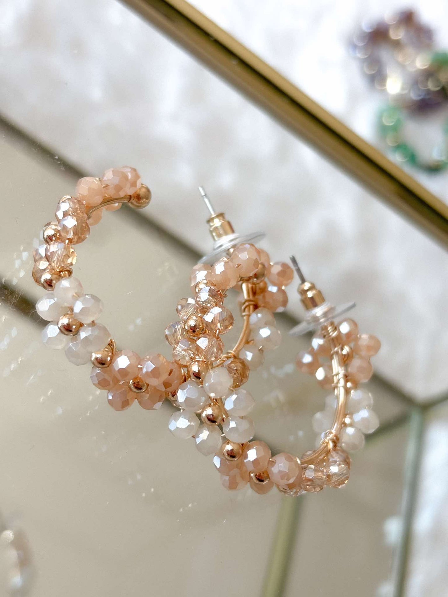 Pearly Flowery Earrings