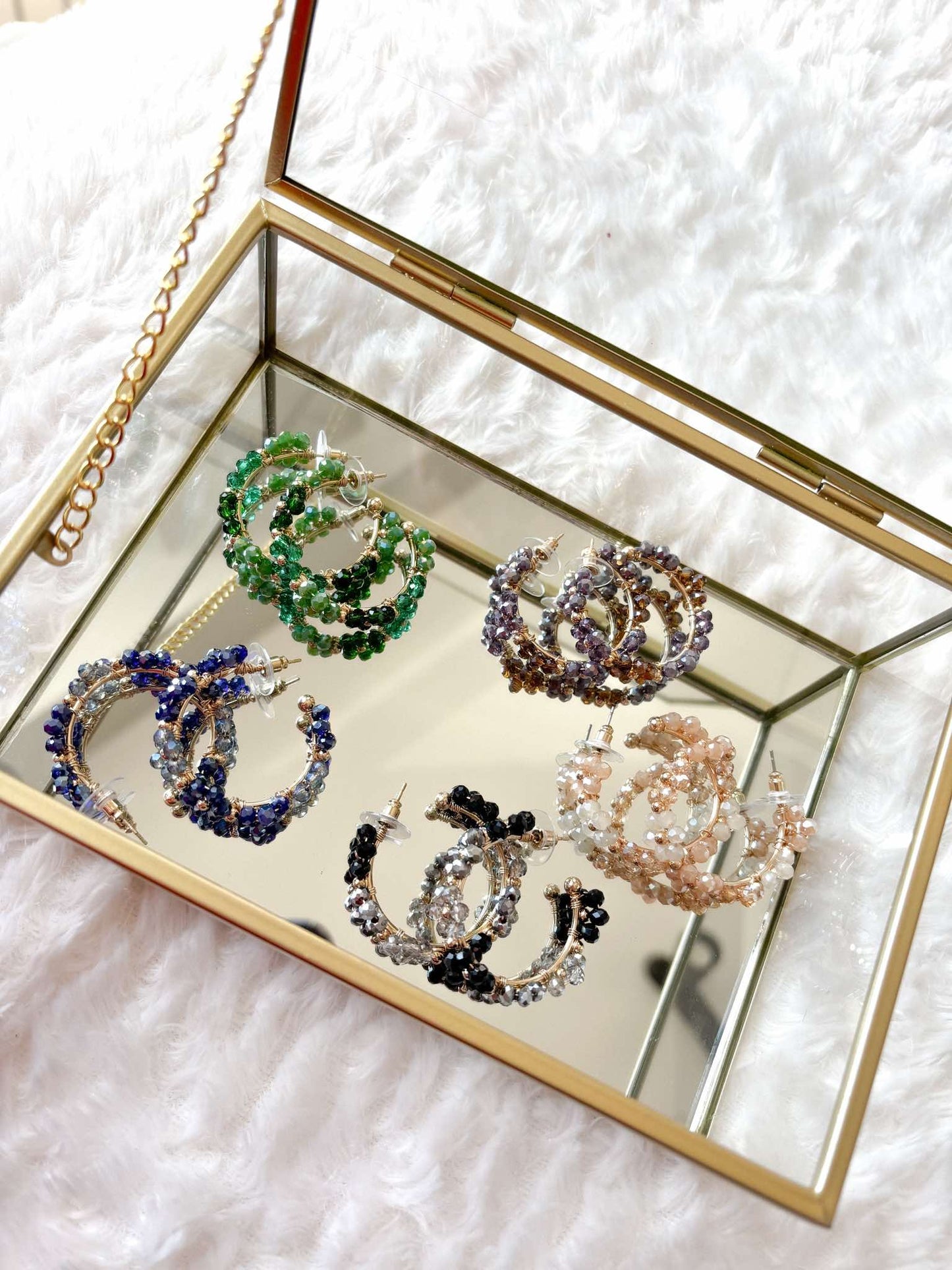 Pearly Flowery Earrings