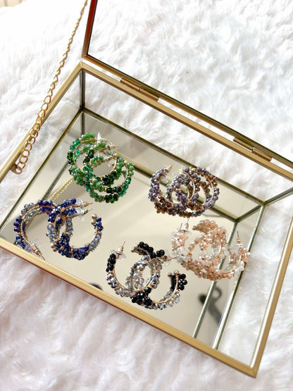 Pearly Flowery Earrings