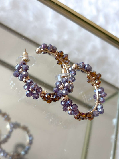Pearly Flowery Earrings