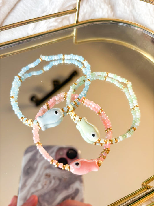 Pastel fishy bracelets