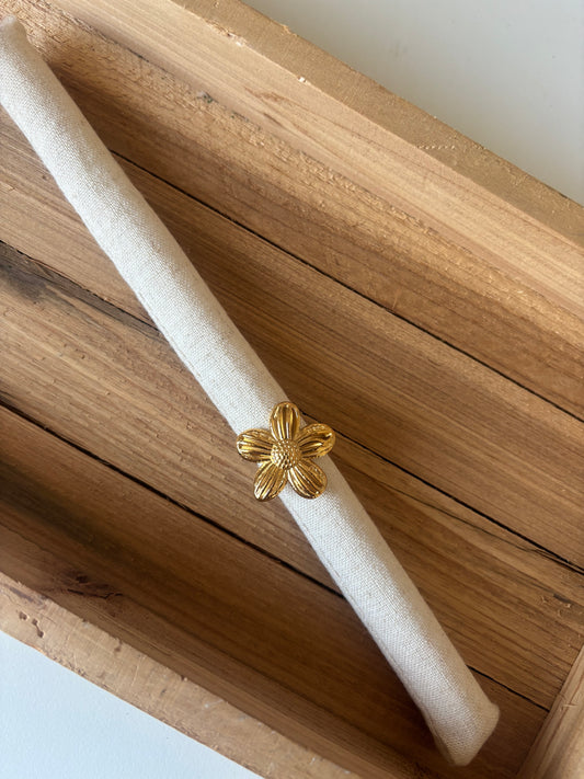 Sunflower gold ring