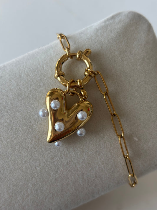 Pearl gold bracelet