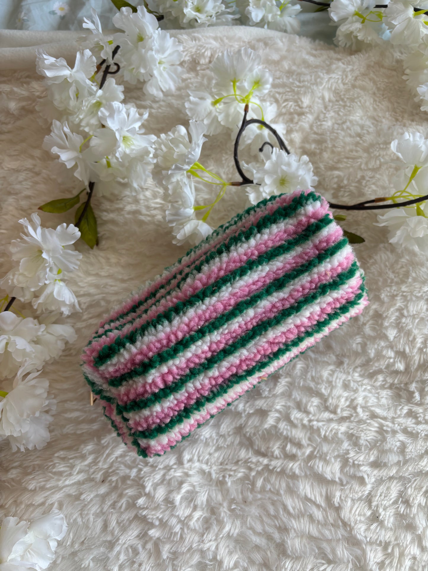 Toilettas green/pink