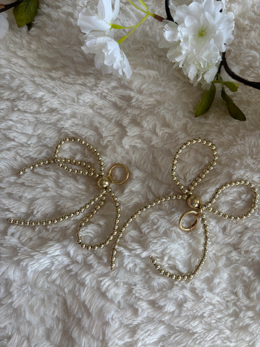 Bow sleutelhanger gold